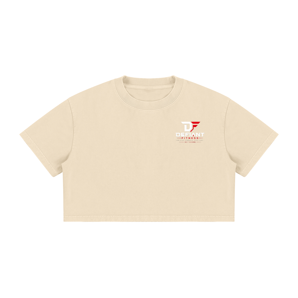 Women's Mineral Wash Cotton Crop T-Shirt