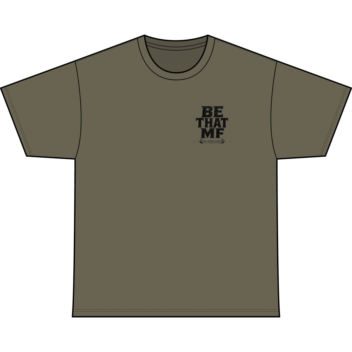 Be That MF Men’s Stone-Wash Fitness Tee