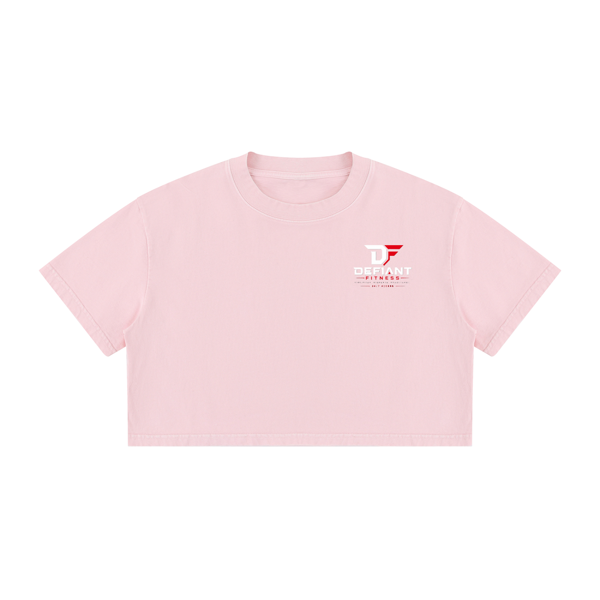 Women's Mineral Wash Cotton Crop T-Shirt