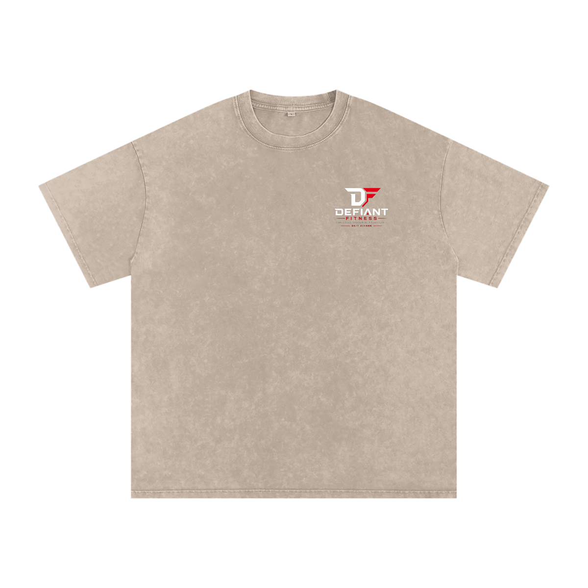 Snow Washed Oversized Cotton T-Shirt