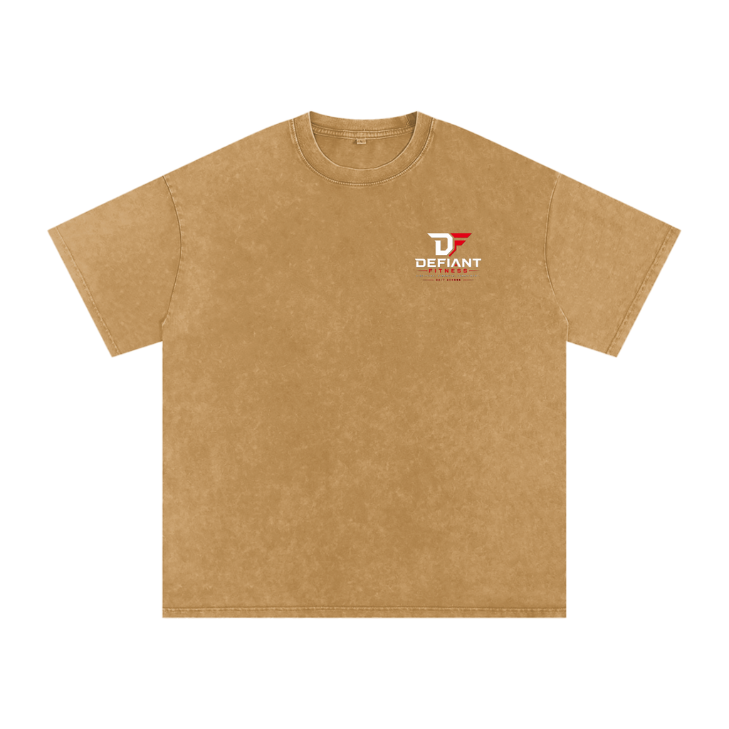 Snow Washed Oversized Cotton T-Shirt