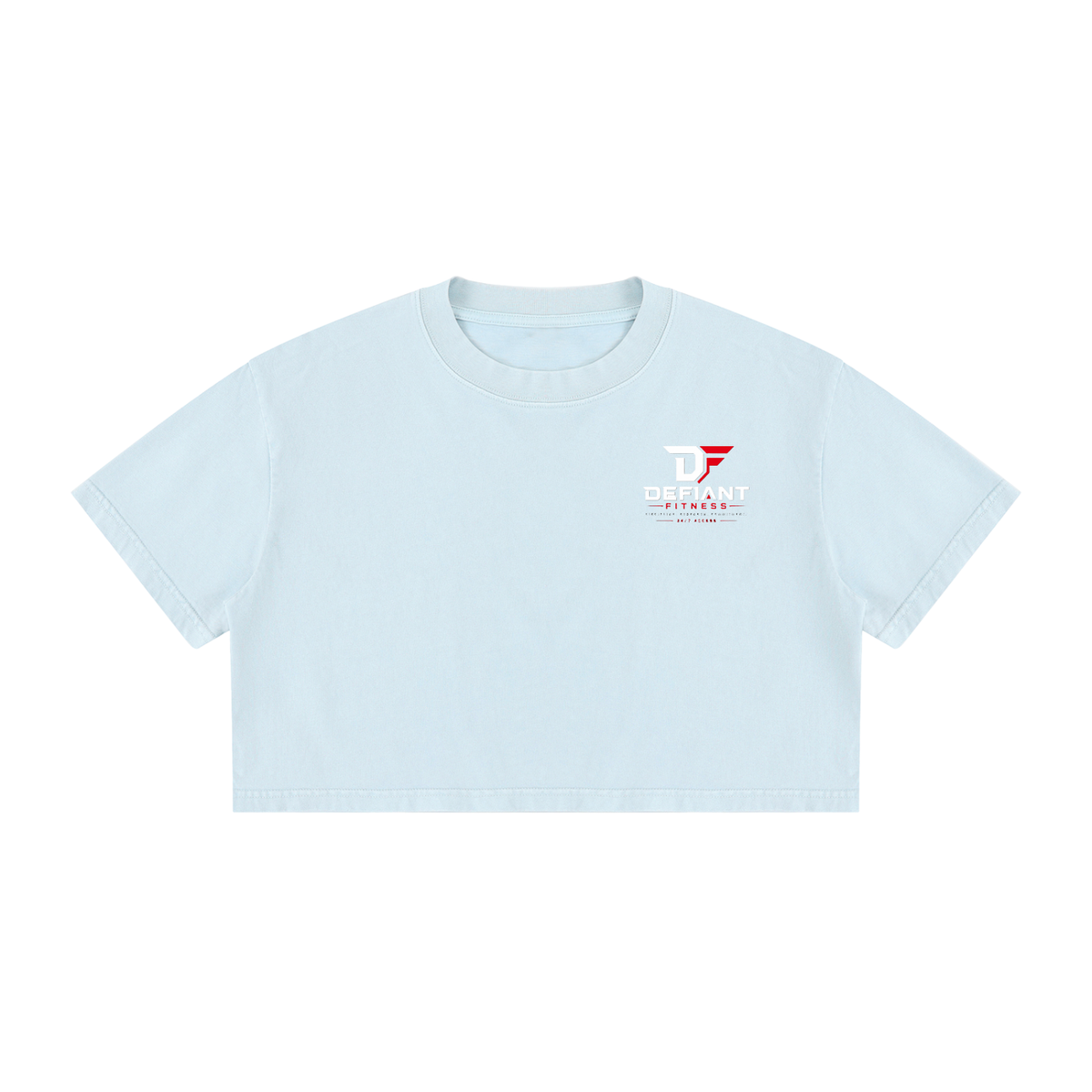Women's Mineral Wash Cotton Crop T-Shirt